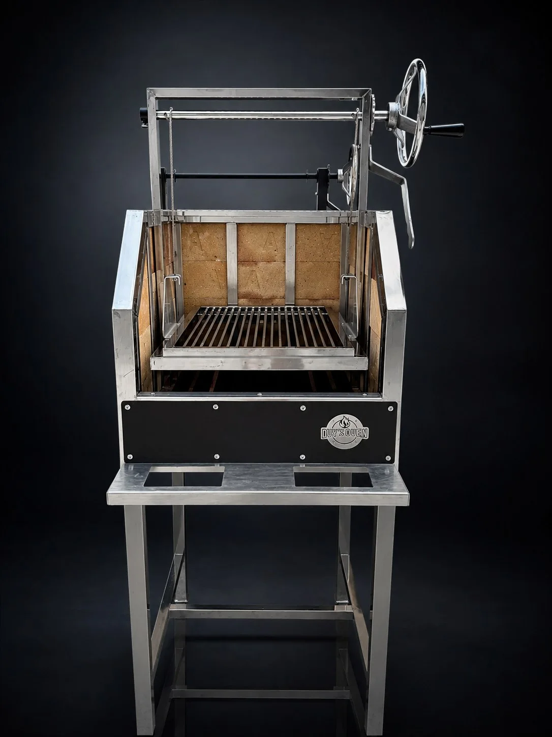 Lò nướng than Argentina Grill gắn quay xiên rotisserie