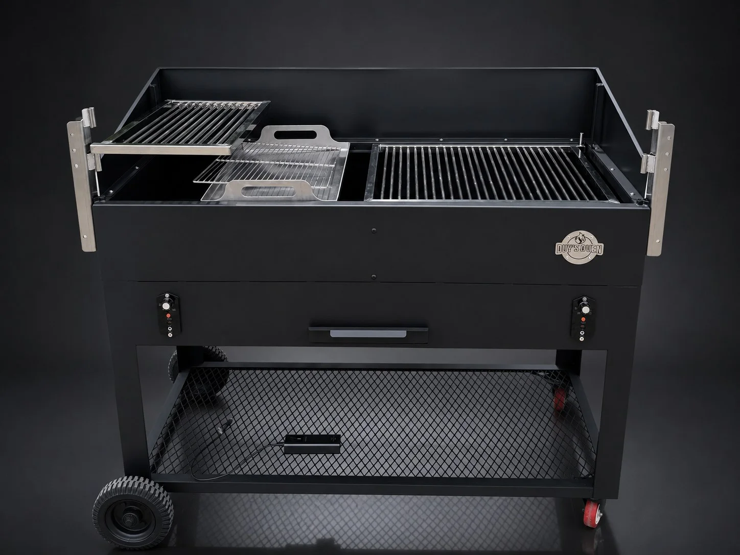 Xe nướng than Argentina Grill di động hai vùng vỉ
