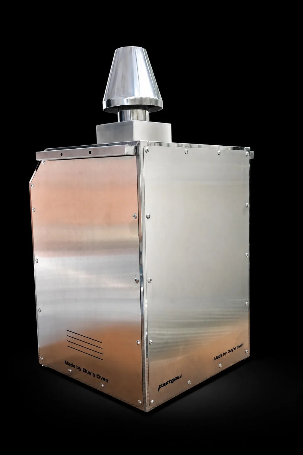 Góc ba phần tư phía sau, thân inox 304