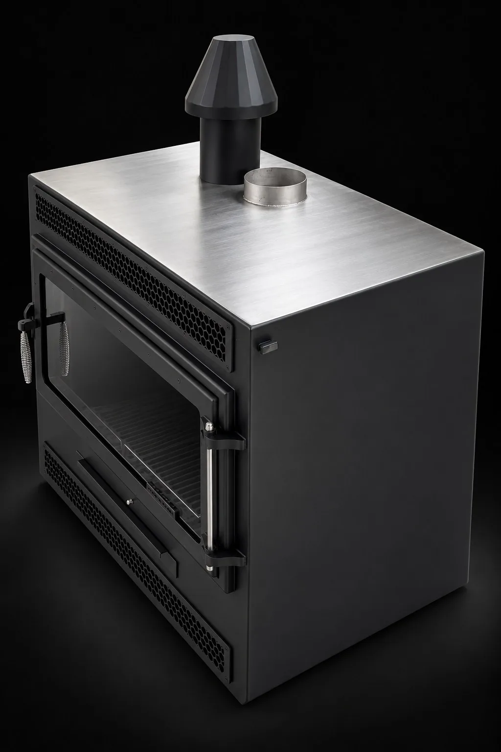 Mặt nóc FirePlace Max Flow với cổ ống khói và chóp nón