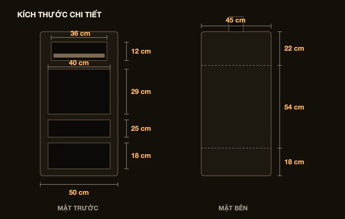 Kích thước chi tiết