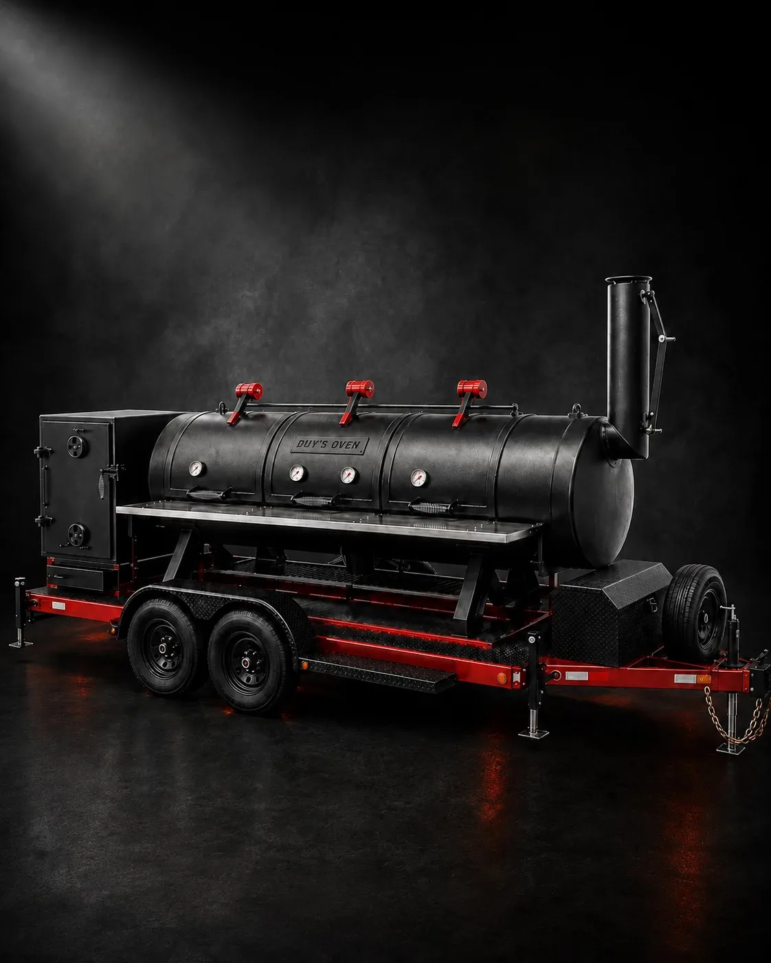 Offset Smoker 750 Gallon Trailer — Duy's Oven