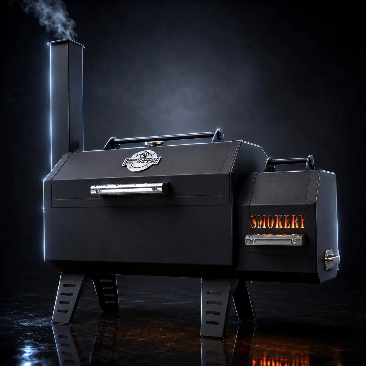Pantina Smoker — lò xông khói offset xếp gọn, ảnh studio